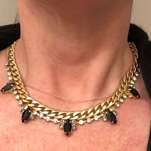 J Crew Crystal art deco necklace